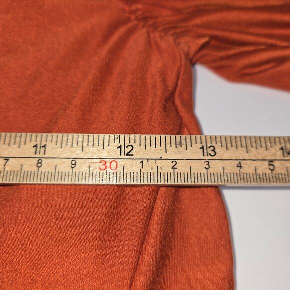 We Are HAH Womens Womens Medium Don't Be Square Bodysuit Burnt Orange Festival - Picture 8 of 10